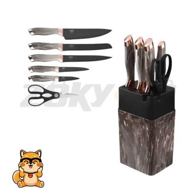 Cuchillos marmol x 9 piezas 260008