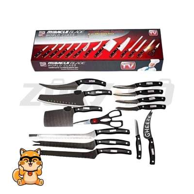 Cuchillos negros x 13