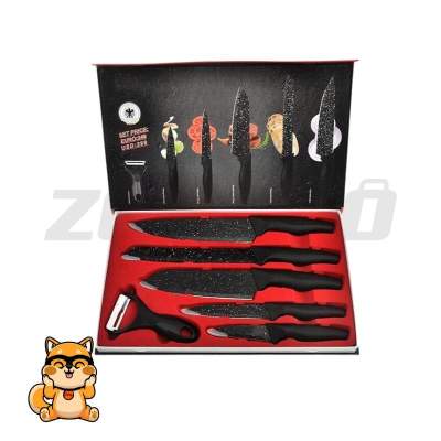 Cuchillos x 6 negros
