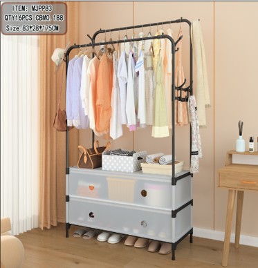 Zapatero perchero doble de lujo 83 cm
