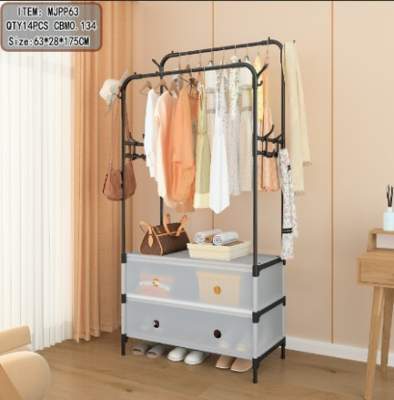 Zapatero perchero doble de lujo 63 cm