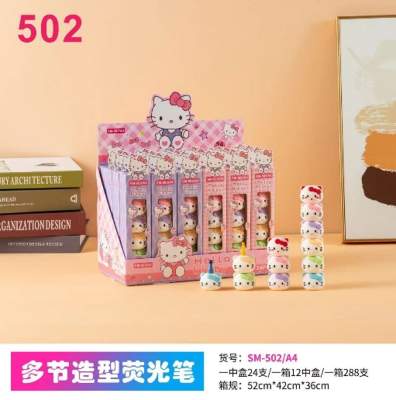 Resaltador hello kitty (venta minima x 24)