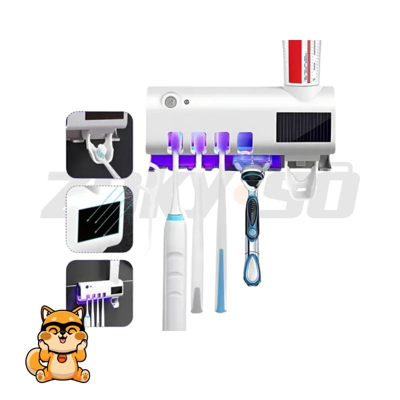 Dispensador de crema dental luz uv