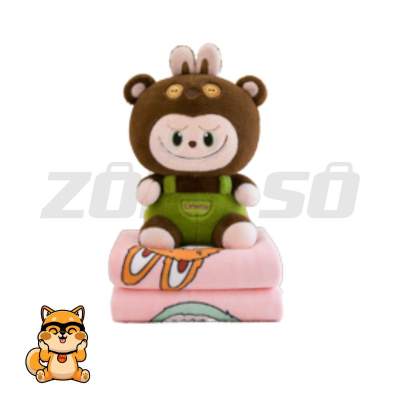 Peluche cobija labubu verde